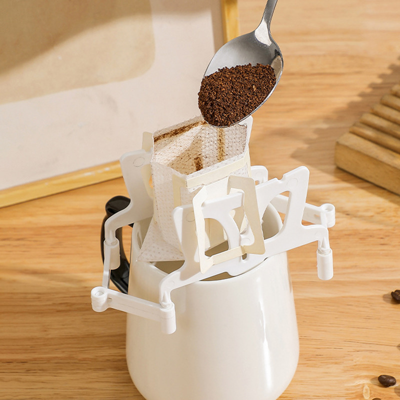 Coffee Equipment Cleaner - Foldable Coffee Filter Holder Reusable Lightweight