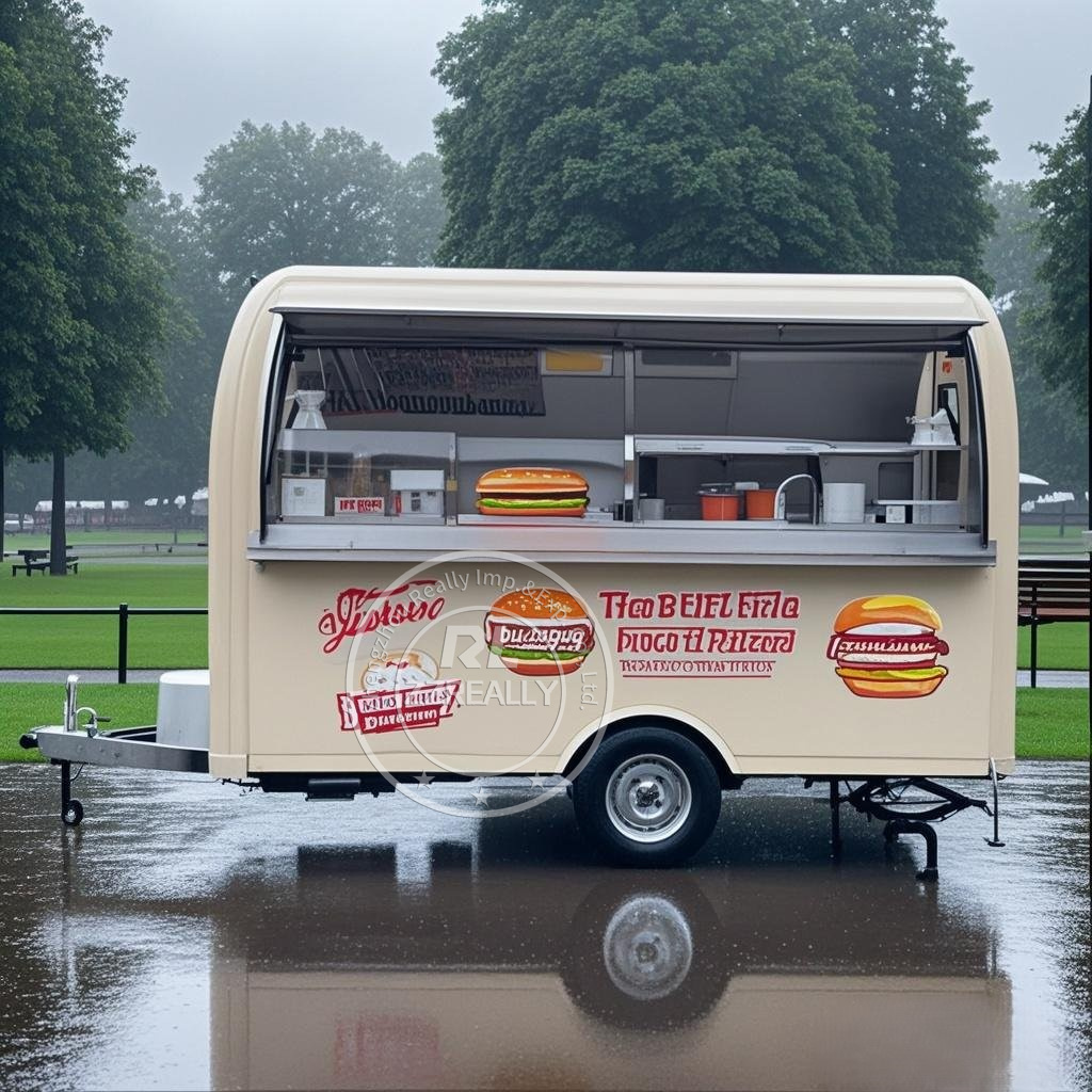 Mobile Coffee Van Equipment - Food Truck Van Mobile Kitchen Snack