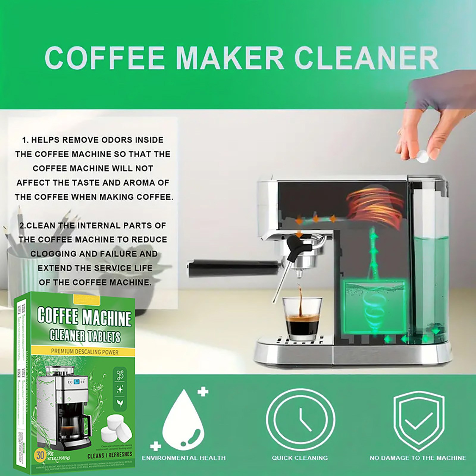 Coffee Machine Cleaning Tablet - Coffee Equipment Cleaner 评论和价格