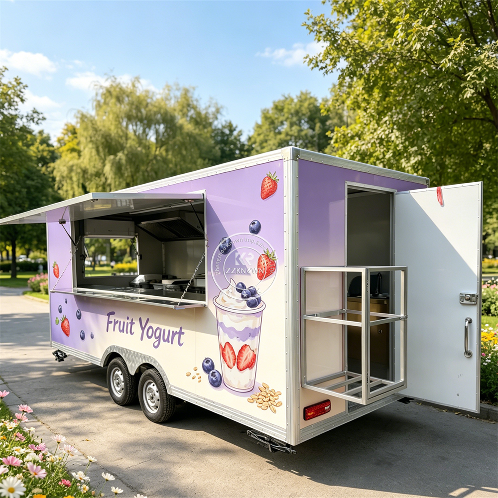 Street Custom Food Trailer Mob - Mobile Coffee Van Equipment 评论和价格