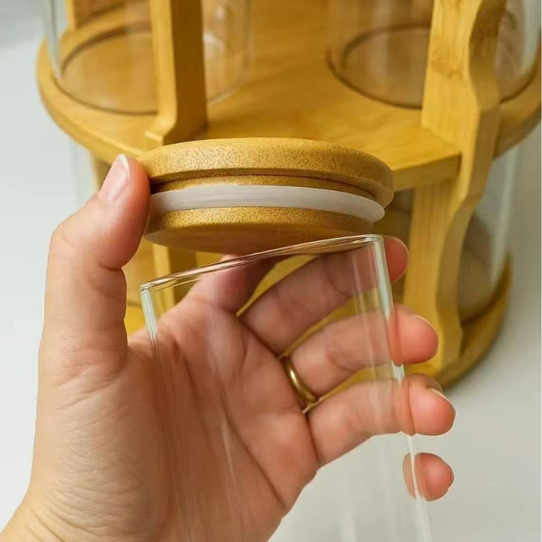 0Pcs+1Pc (Rotating Bamboo Stor - Coffee Equipment Store 评论和价格
