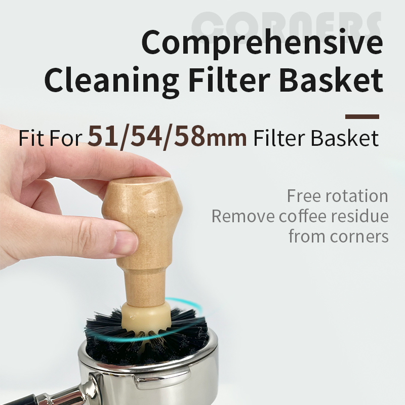 Coffee Brush Cleaner Solid Woo - Coffee Equipment Cleaner 评论和价格