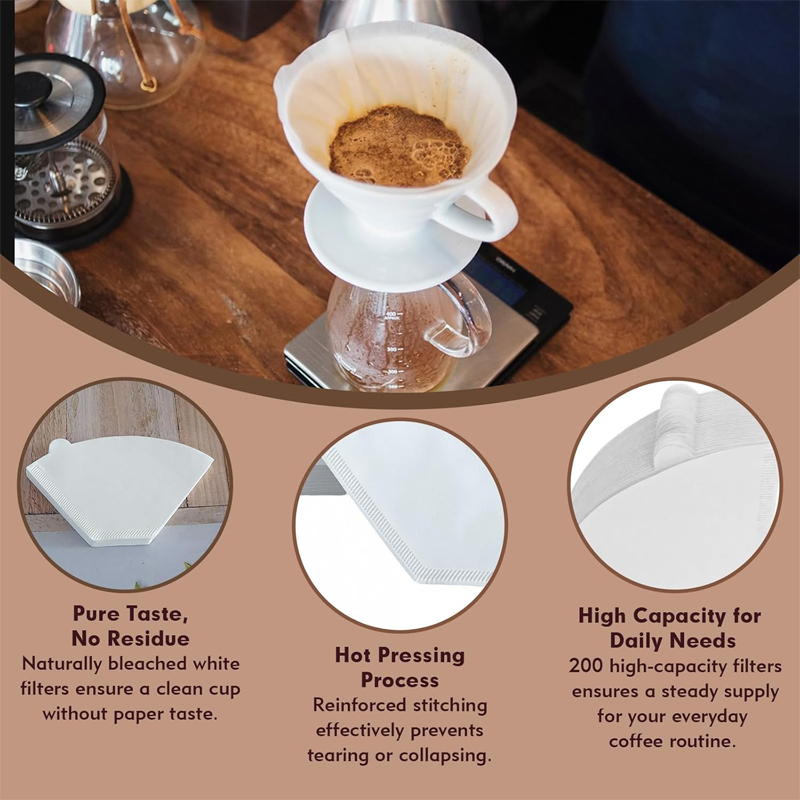 50/100 Pieces Coffee Filter Pa - Coffee Equipment Cleaner 评论和价格