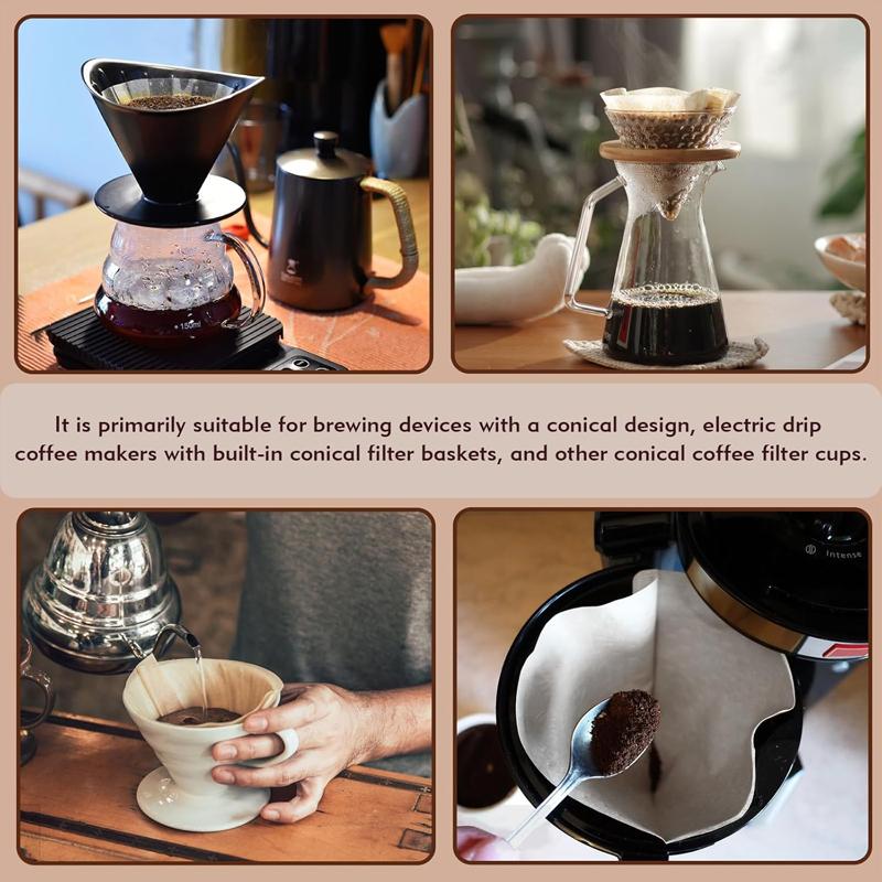50/100 Pieces Coffee Filter Pa - Coffee Equipment Cleaner 评论和价格