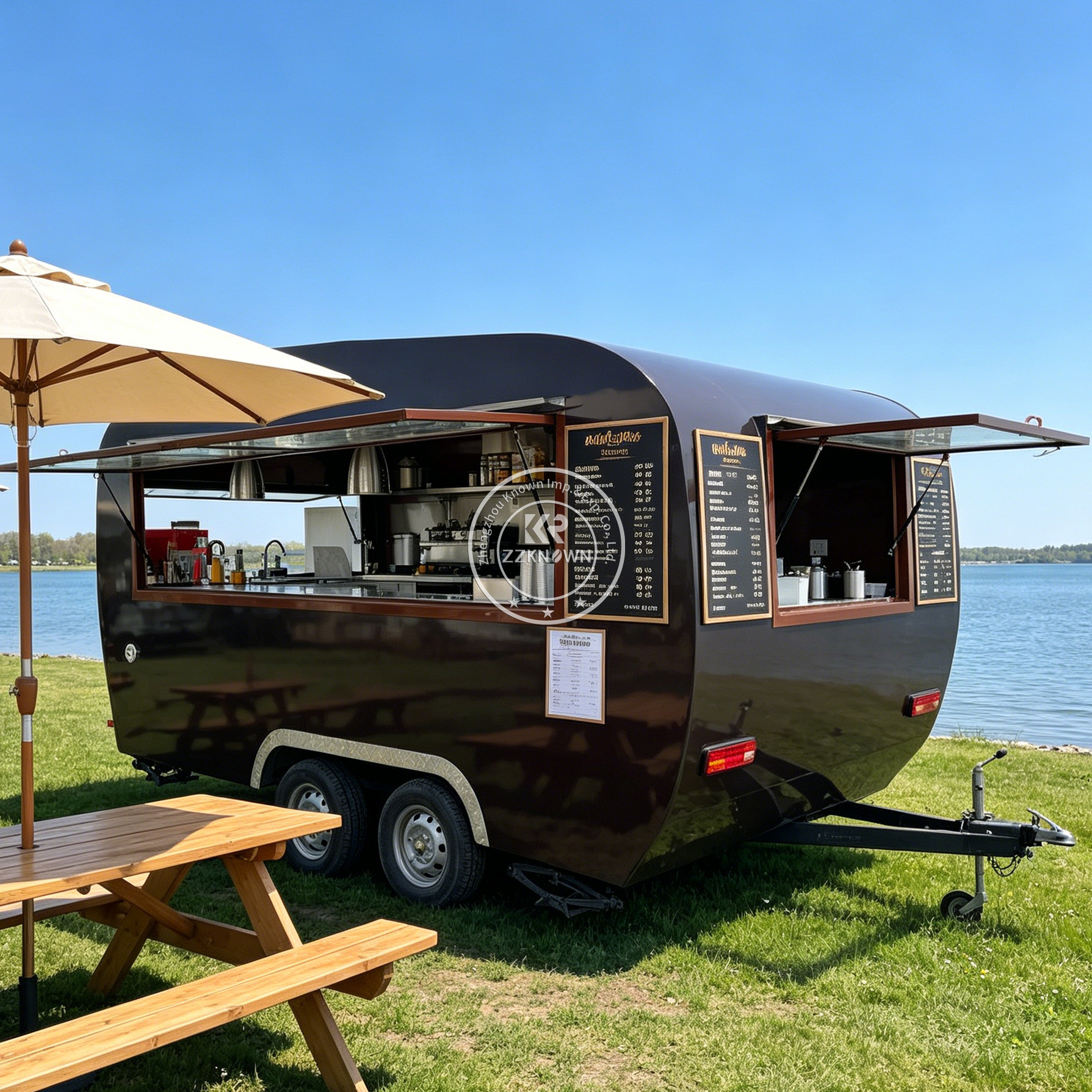 Street Stainless Steel Mobile  - Mobile Coffee Van Equipment 评论和价格